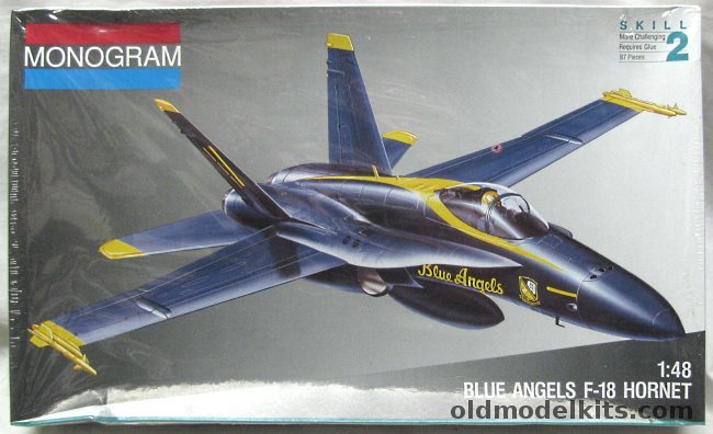 Monogram 1/48 F-18 (F/A-18) Hornet - Blue Angels, 5820 plastic model kit